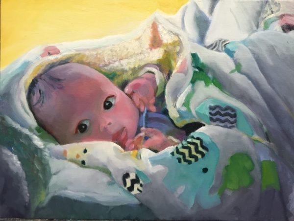 Madeline in a Blanket SOLD