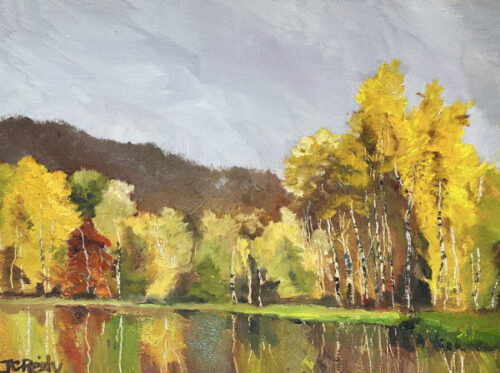 Birches Over the Water