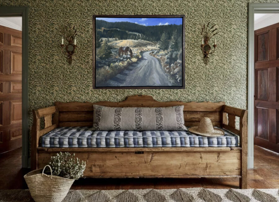 Lone Horse Rider in a rm