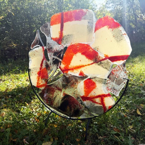 0556- Glass Panel square format