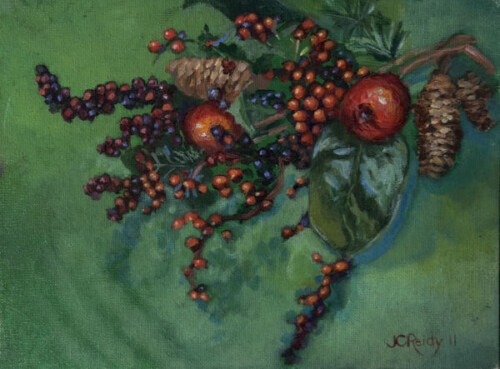 Winter Berries and Apples
